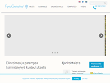 Tablet Screenshot of fysiogeriatria.fi